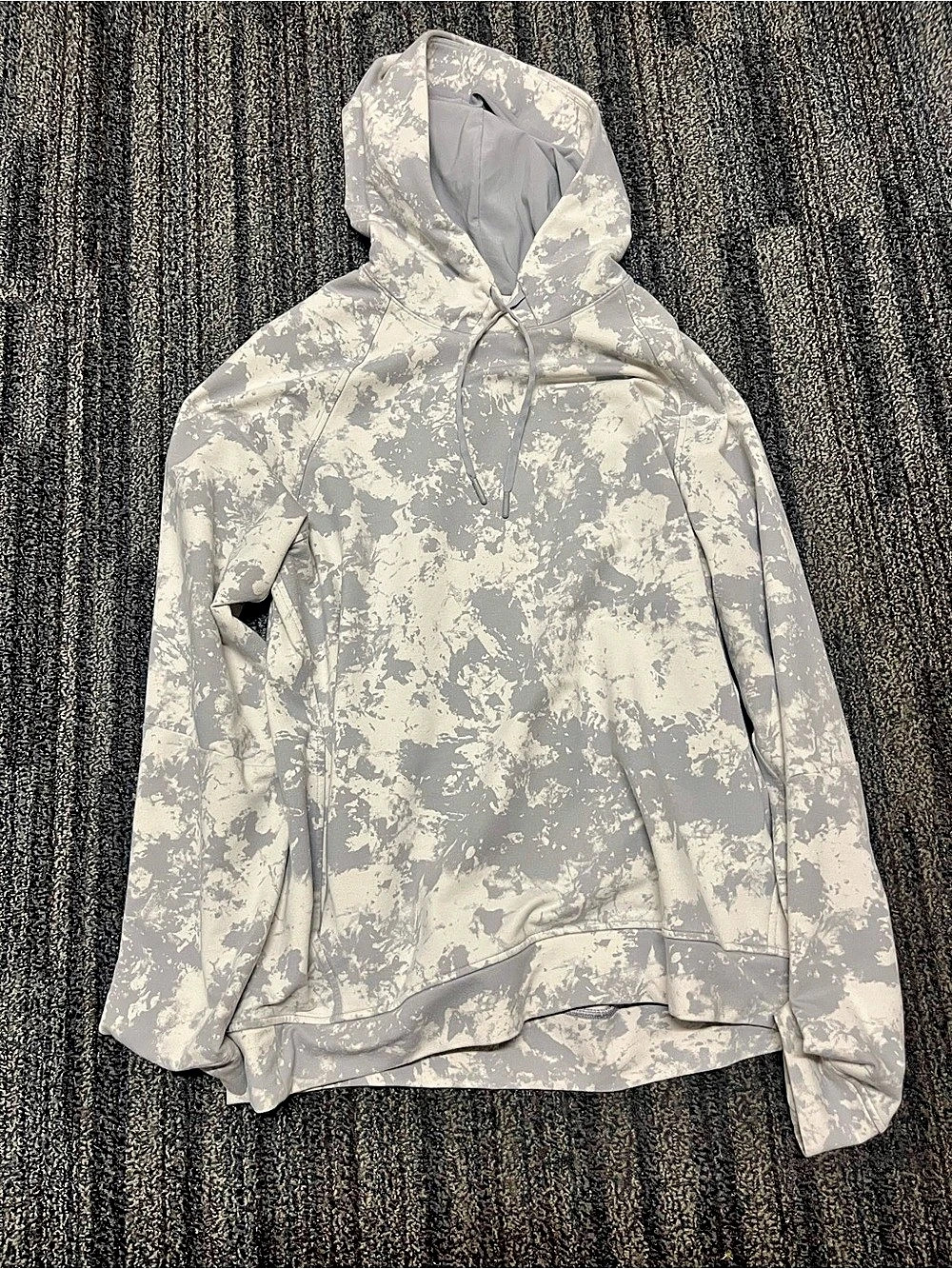 Lululemon All Yours Hoodie Gray & White Abstract Hoodie